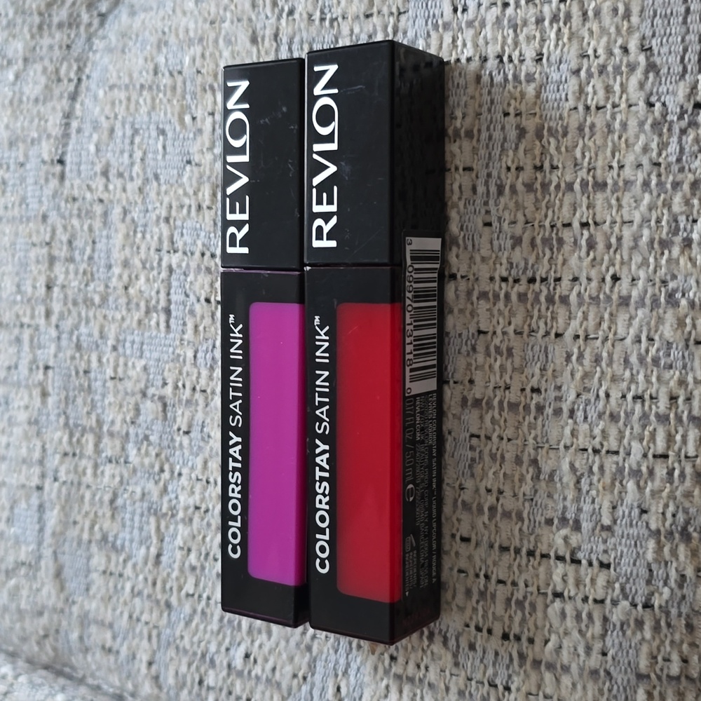 REVLON BRAND COLORSTAY SATIN INK LIQUID LIP COLOR BUNDLE OF 2